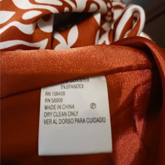 Antonio Melani Geometric Print Wrap Dress Size 8 - Picture 10 of 10